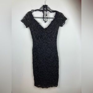 Stunning Night Way Collection Dress w/attached Choker Detail